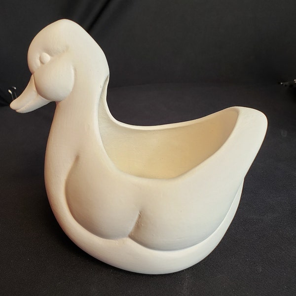 Ceramic Bisque - Duck sink scrubber holder
