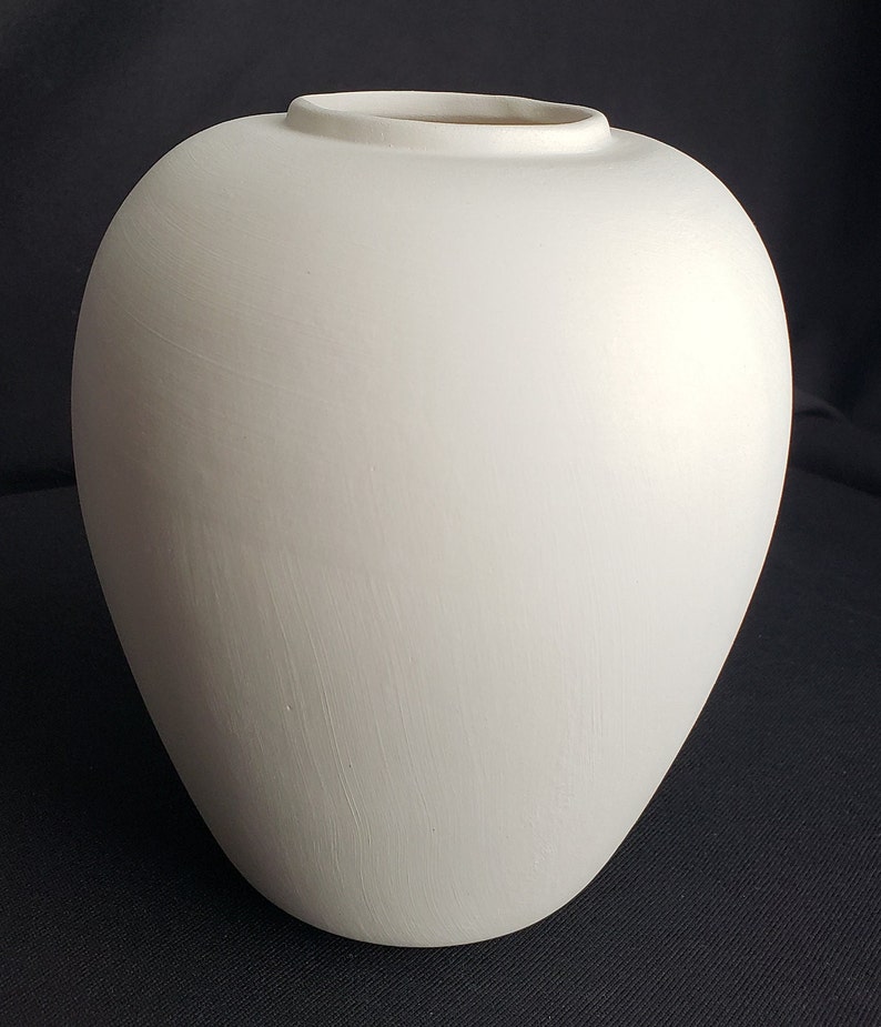 Ceramic Bisque Classic vintage small vase image 9