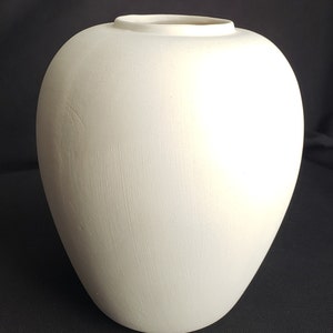 Ceramic Bisque Classic vintage small vase image 4