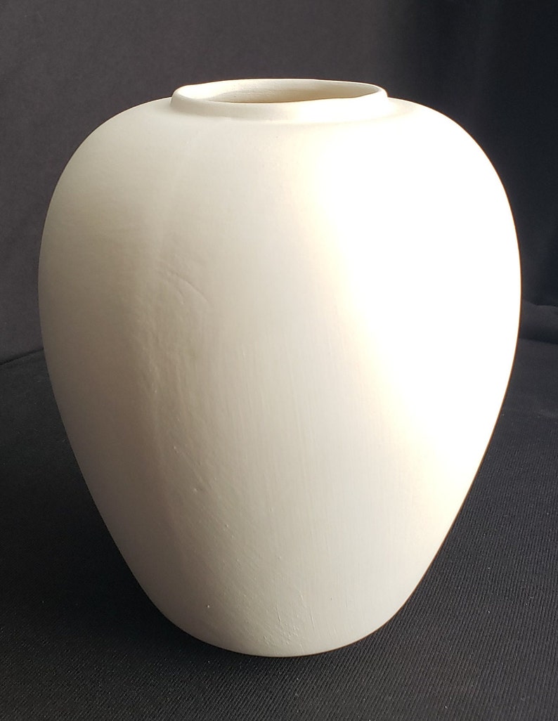 Ceramic Bisque Classic vintage small vase image 6