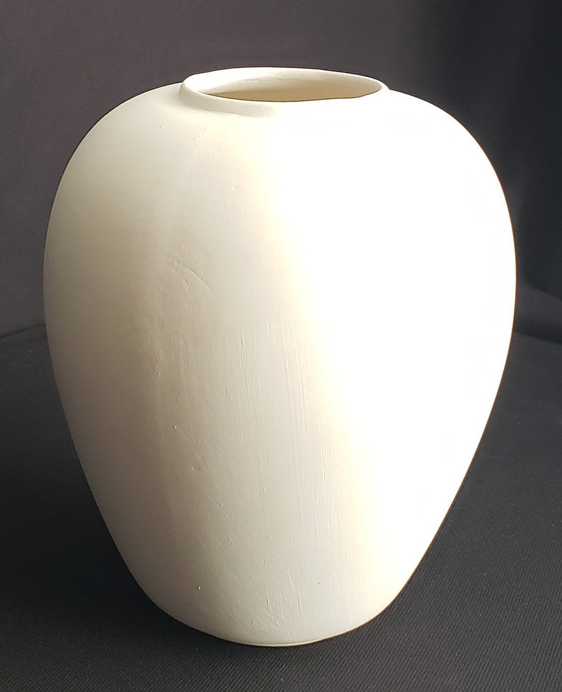 Ceramic Bisque Classic vintage small vase image 5