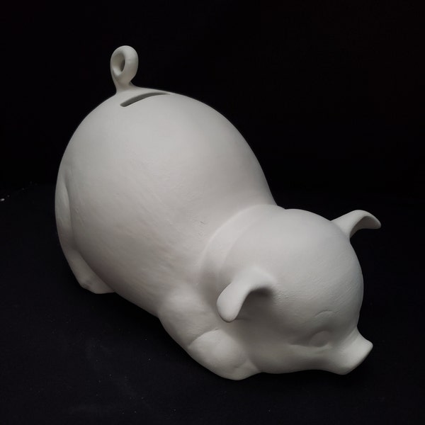 Ceramic Bisque - Playful Piggy bank