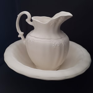 Ceramic Bisque - Medium pitcher and bowl