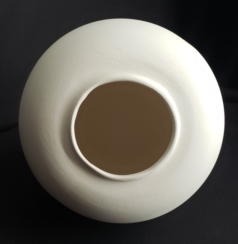 Ceramic Bisque Classic vintage small vase image 7
