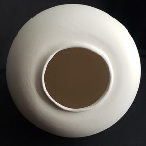 Ceramic Bisque Classic vintage small vase image 2