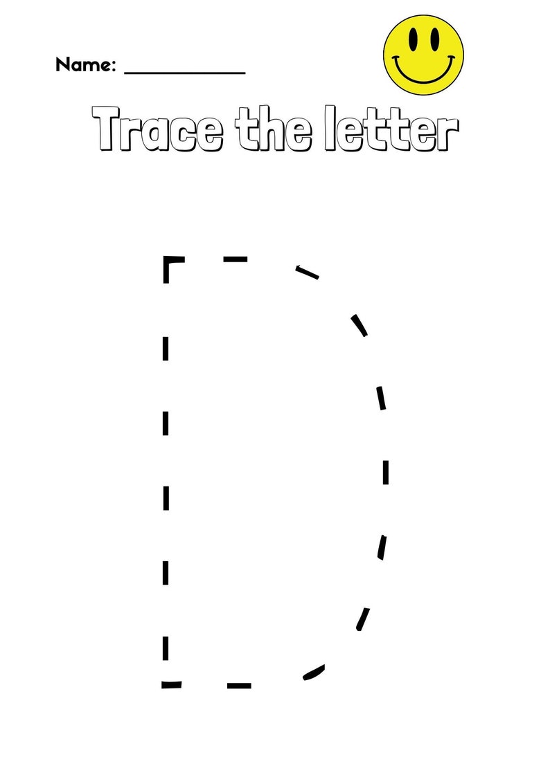 Alphabet Tracing 26 Letters Traceable Worksheet - Etsy