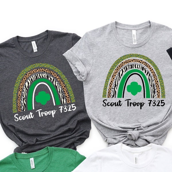 Scout Troop Number T-shirt, Custom Camping Shirt,Family Camping Tee,Troop Shirt,Girls Camping Girls Scouts Group Tee Shirts,Camp Squad Shirt