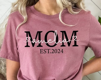 Mom Est Shirt, Mother's Day Shirt, Mother's Day Shirt, Mom Mimi Gigi Aunt Shirt Mother's Day Sweatshirt, Mother's Day Gift, Gift For Mom