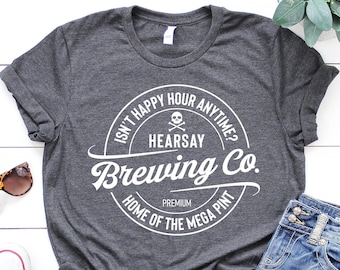 Johnny Depp Hearsay Brewing Company, Home of the Megapint, Isn't Happy Hour Anytime, Justice for Johnny, Funny Johnny Depp Shirt, Johnny Tee