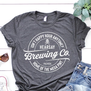 Johnny Depp Hearsay Brewing Company, Home of the Megapint, Isn&#39;t Happy Hour Anytime, Justice for Johnny, Funny Johnny Depp Shirt, Johnny Tee