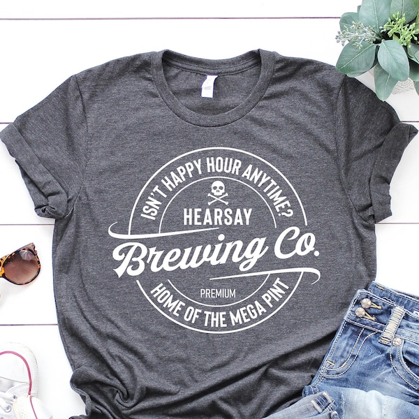 Johnny Depp Hearsay Brewing Company, Home of the Megapint, Isn't Happy Hour Anytime, Justice for Johnny, Funny Johnny Depp Shirt, Johnny Tee