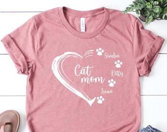 Cat Mom Shirt, Cat Mom Tshirt, Cat Mom Tee Shirt, Cat Mom T Shirt, Cat Mama Shirt, Cat Mama T-Shirt, Mothers Day Gift, Cat Lover Shirt Gift