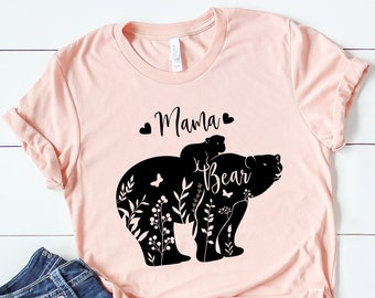 Mama Bear Shirt, Mama Bear Tshirt, Momma Bear, Mama Bear Gift, Animal Nature Lover Shirt, Family Bear Shirts, New Mom Shirt, Mom Life TShirt