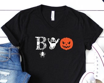 Halloween Boo Shirt, Halloween Ghost Shirt, Halloween Pumpkin TShirt, Kids Halloween Shirt, Spider Halloween Shirt, Toddler Halloween Shirt