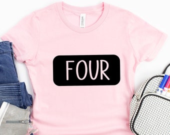 Four fourth birthday shirt,four year old boys 4th birthday shirt, boys fourth birthday shirt,4th birthday party fourth birthday shirt,