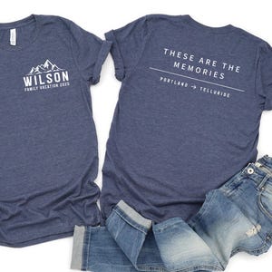 Custom Family Mountain Vacation Shirt, Personalized Family Shirt, Family Camping Shirt, Custom Family Vacation Shirts, Family Vacation Shirt