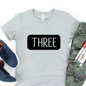 Three third birthday shirt,three year old boys 3rd birthday shirt, boys third birthday shirt, 3rd birthday party third birthday shirt,