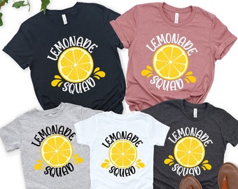 Lemonade Squad Shirts, Summer Vacation Tshirts, Lemonade Shirt, Friends trip shirt, Beach Matching Shirts, Family Matching Shirt,Beach shirt