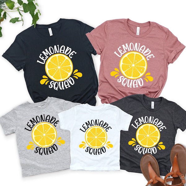 Lemonade Squad Shirts, Summer Vacation Tshirts, Lemonade Shirt, Friends trip shirt, Beach Matching Shirts, Family Matching Shirt,Beach shirt