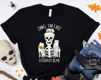 fall shirt, monogram halloween shirt, funny halloween shirt, womens halloween shirt, halloween shirt women, fall shirt, pumpkin spice shirt