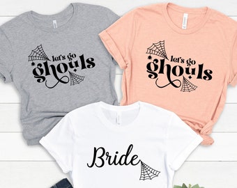 Halloween Bachelorette Shirts, Halloween Bachelorette Party Shirts, Retro Western Halloween Bridal Party Shirts, Fall Bridesmaid Shirts