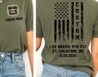 Basic Training Graduation Shirt Custom Boot Camp Graduation Shirt Custom Shirts for Army Family Day personalized company and platoon