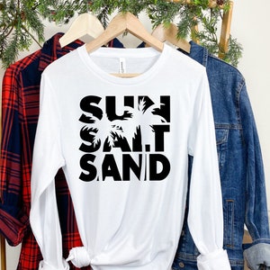 Sun Salt Sand Shirt, Summer Trip Shirt,Summer Vacation Shirt, Funny Summer Tee,Summer Vibes Shirt, Holiday Shirt,Beach Shirt, Summer T-Shirt image 3