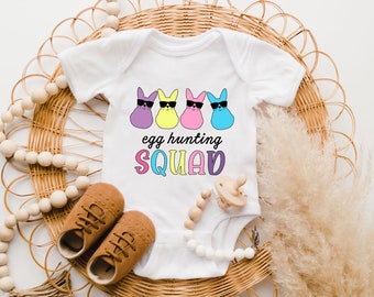 Egg Hunting Squad Easter Onesie®, Easter Bunny Shirts for Kids, Easter Party Shirts, Easter Bunny Shirt, Happy Easter 2026, Easter Egg Tee