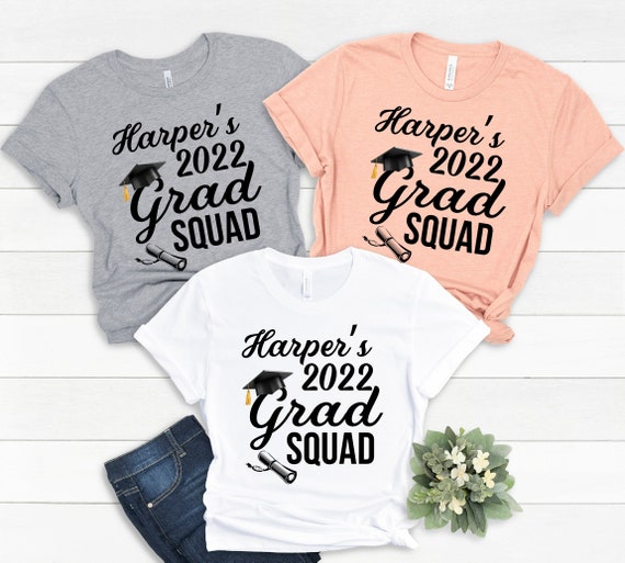 Custom Grad Squad Shirt Custom Graduation Shirts Family - Etsy