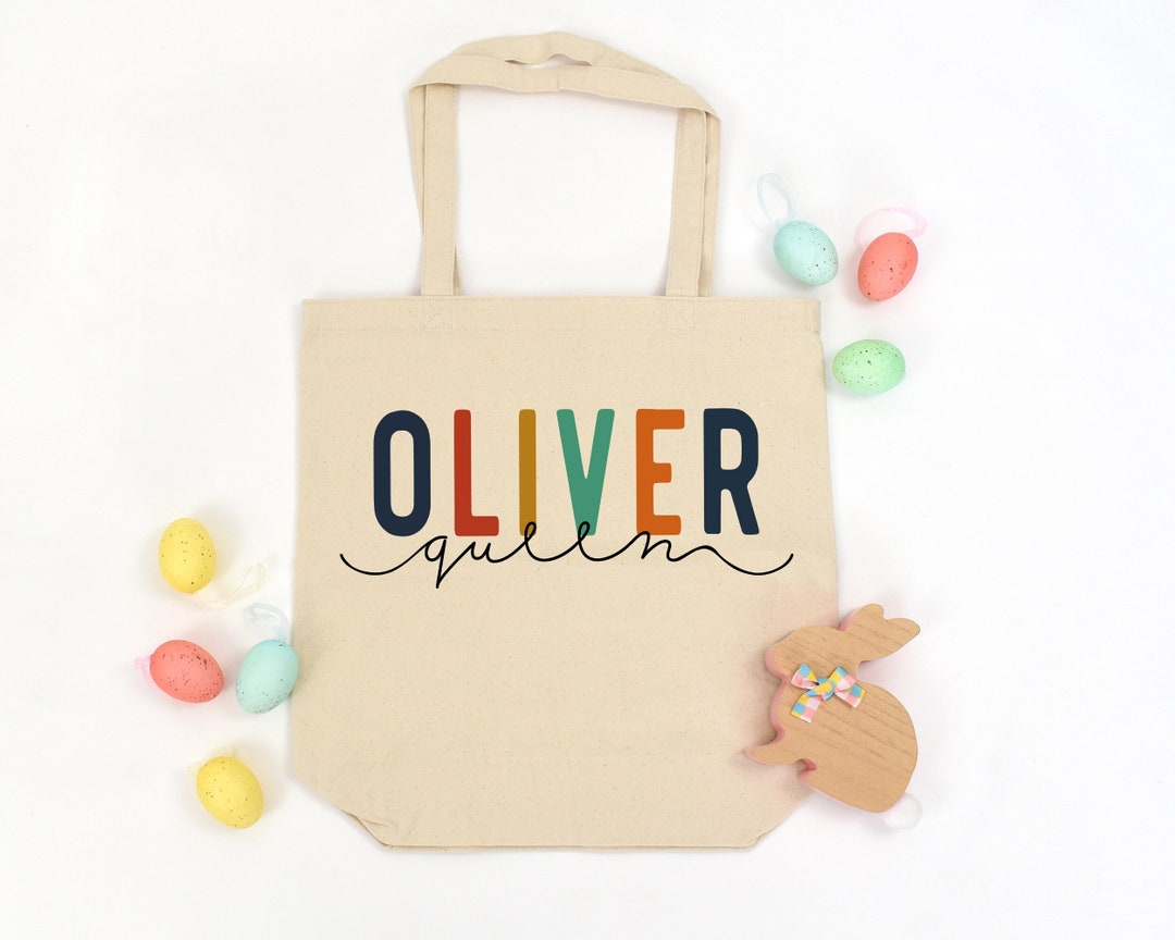 Kids Name Tote Bag, Children Book Bag, Preschool Tote, Kindergarten