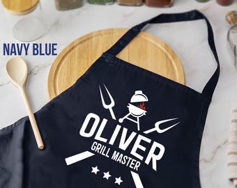 Apron for Men, Father's Day Gift Custom Mens Apron, Personalized Mens Apron, Chef Gifts for Him, Grill Master, Gift for Grillers, BBQ Apron