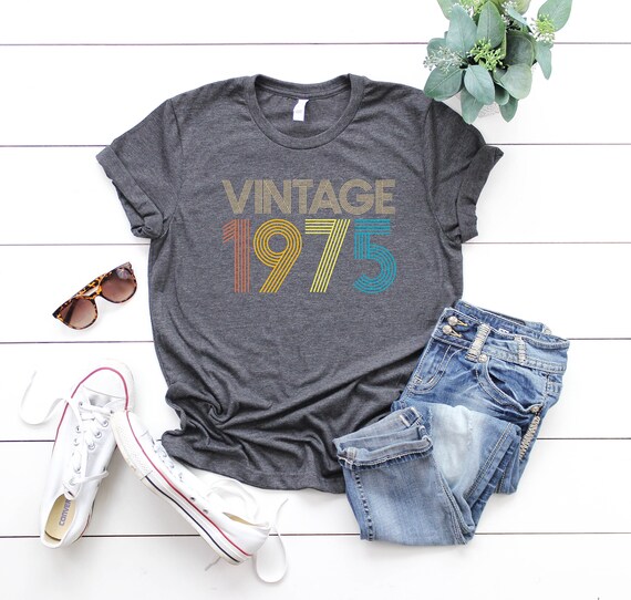 48th Birthday Shirt,Vintage 1975 Shirt, 48th Birthday Gift For Women, 48th Birthday Gift For Men, 48th Birthday Best Friend Birthday Woman