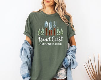 Comfort Colors® Garden Club Shirt, Gardening Shirt, Plant Lover TShirt, Gardener Gifts, Cottagecore TShirt, Spring Tee, Summer Spring Shirt