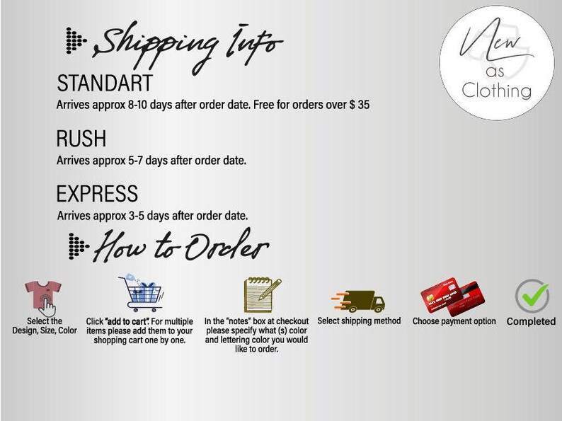 The image is a shipping information graphic that provides details on the shipping options for online purchases. It includes text and icons to guide customers through the process of selecting the shipping method and completing the order.