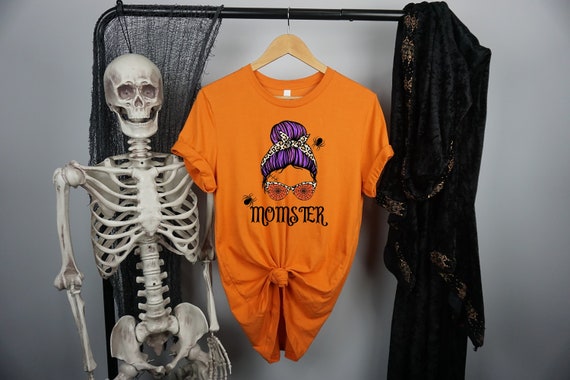 Momster Shirt, Halloween shirt for mom, Momster, Funny Halloween shirt, Shirt for mom, Mom shirt, Funny shirt, Monster, Leopard Shirt
