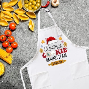 Personalized Cookie Baking Crew Apron,Christmas Cookie Making Crew Apron,Christmas Apron, Cookie Apron,Christmas Gift,Christmas cookie apron