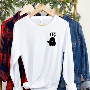 Halloween Hoodie Sweatshirt, Boo Sweatshirt, Halloween Boo, Boo Hoodie, Ghost Boo Hoodie, Halloween Ghost Hoodie, Cute Ghost Sweatshirt image 2