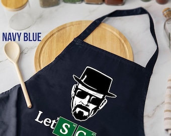 Apron for Men, Let's Cook, Custom Mens Apron Personalized Apron, BBQ Funny Cute Apron, Chef Gifts for Him, Fathers Day, Gift for Griller