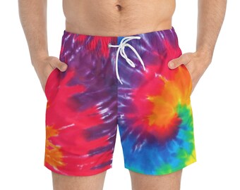 Tie Dye Swim Trunks - Etsy