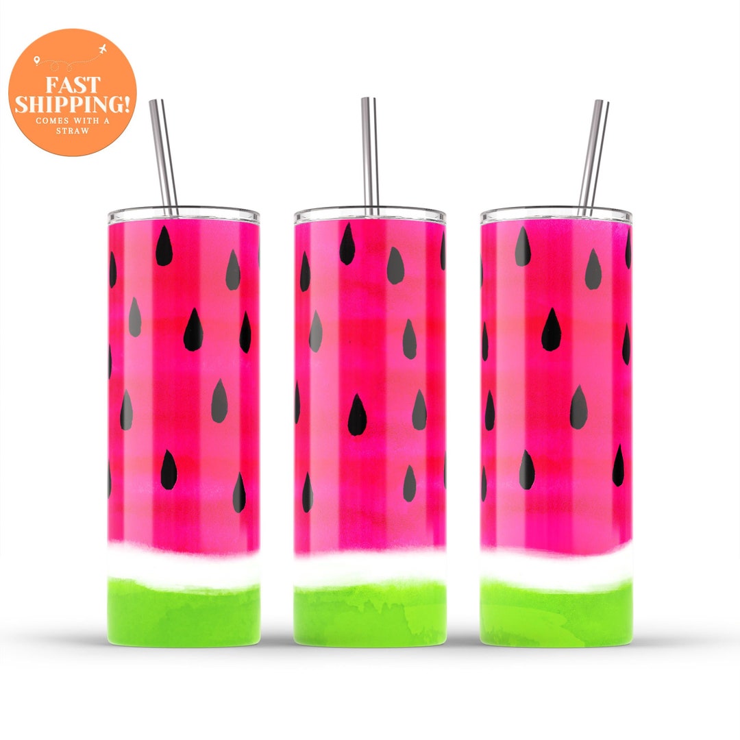 Watermelon Tumbler With Straw Family Vacation Tumbler Girls Etsy