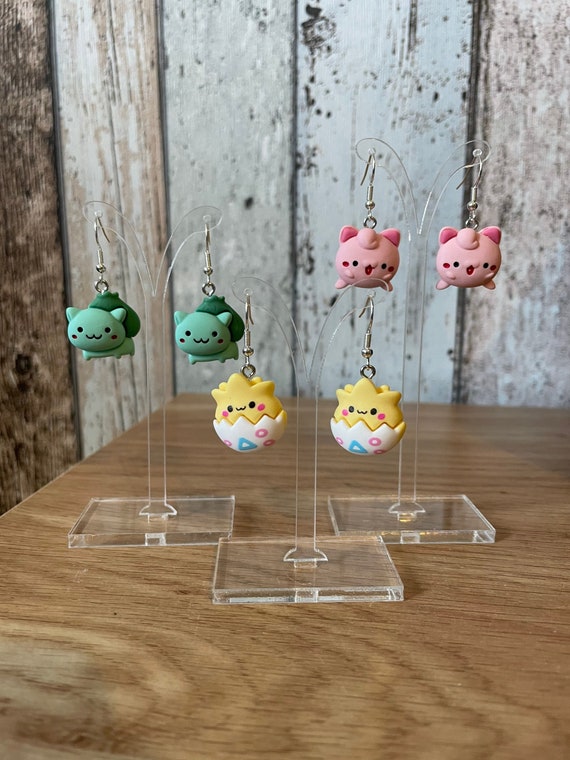 Pokémon Earrings Togepi Bulbasaur Jigglypuff Etsy UK