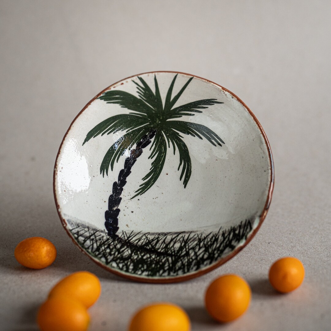 Palm Tree Plate Etsy