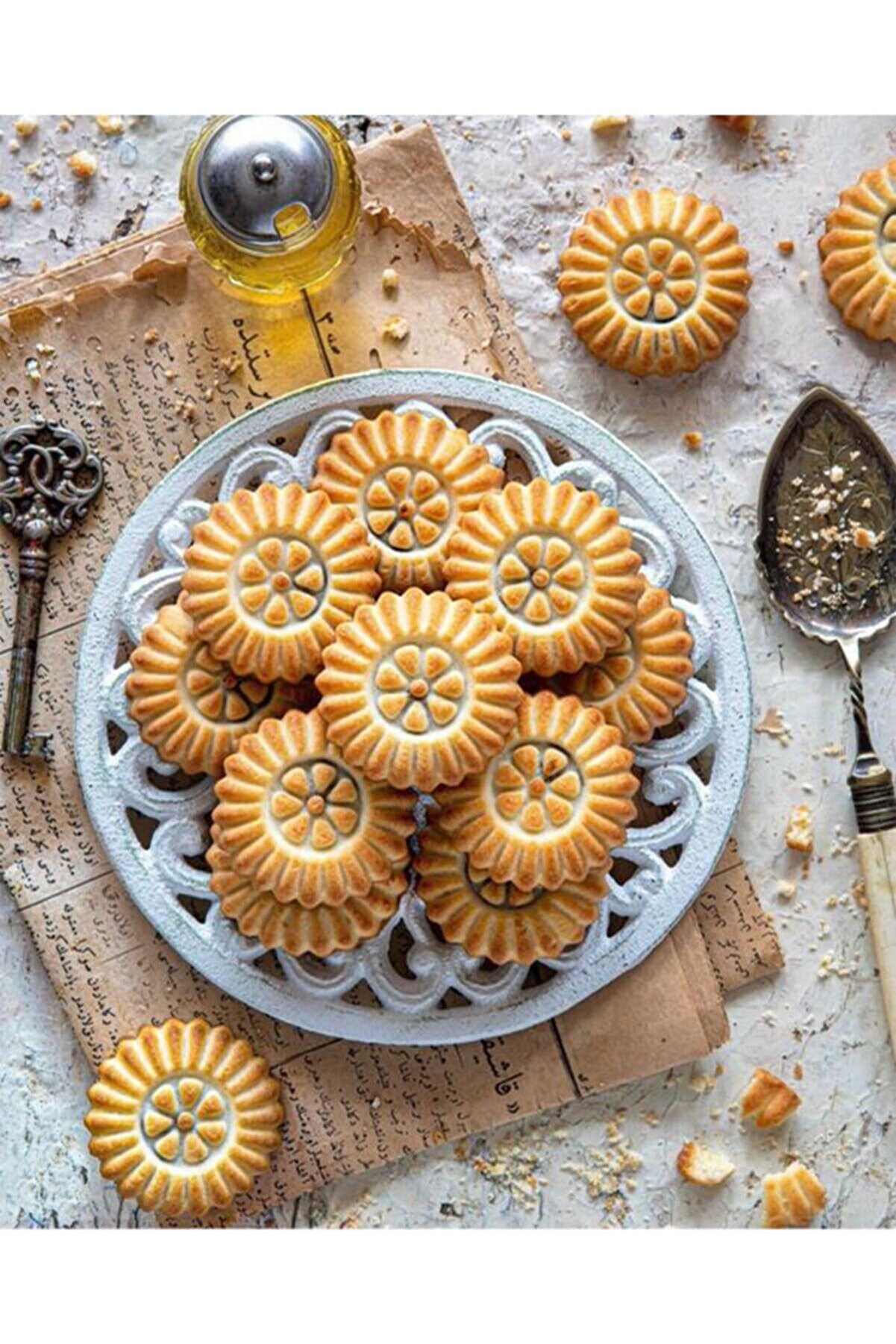 Sugar free cookies with date filling |  Single packaged healthy sweet snacks biscuits |  traditional Eid cookies | 16 pieces pack