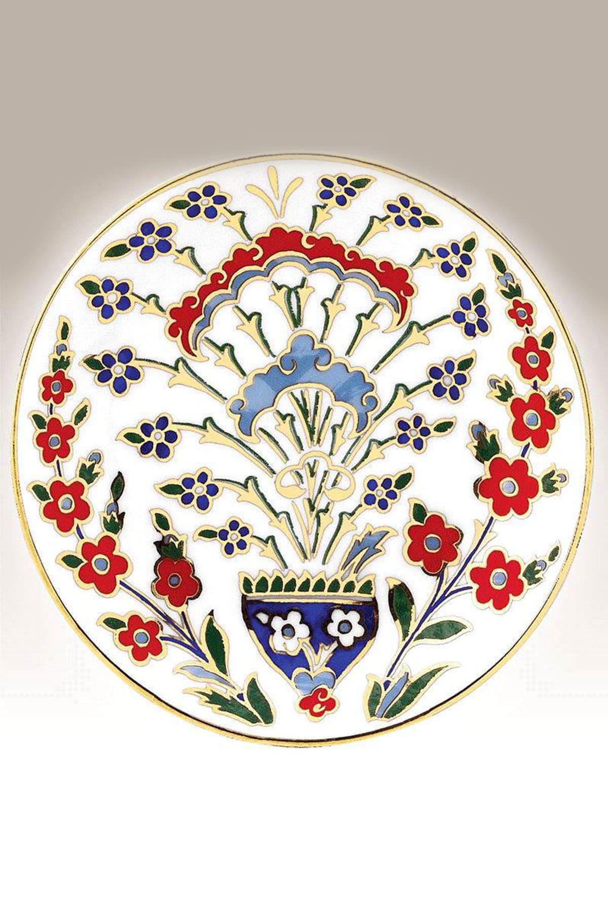 Turkish Porcelain Decorative Wall Plate | Hand decorated porcelain ware art | handicraft pottery