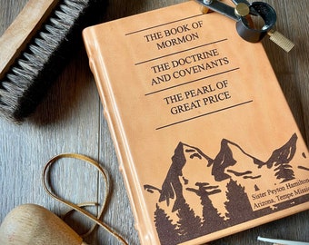 Handcrafted Leather LDS Scriptures: Missionary Gift