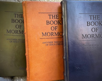 Book of Mormon Leatherbound Custom LDS Scriptures Gift for Missionary Gift Called to Serve Come Follow Me 2024 General Conference LDS Temple
