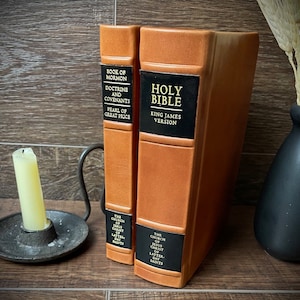 Triple Combination Holy Bible Set Leatherbound LDS Scriptures Gift for Missionary LDS Gift Called to Serve Come Follow Me General Conference