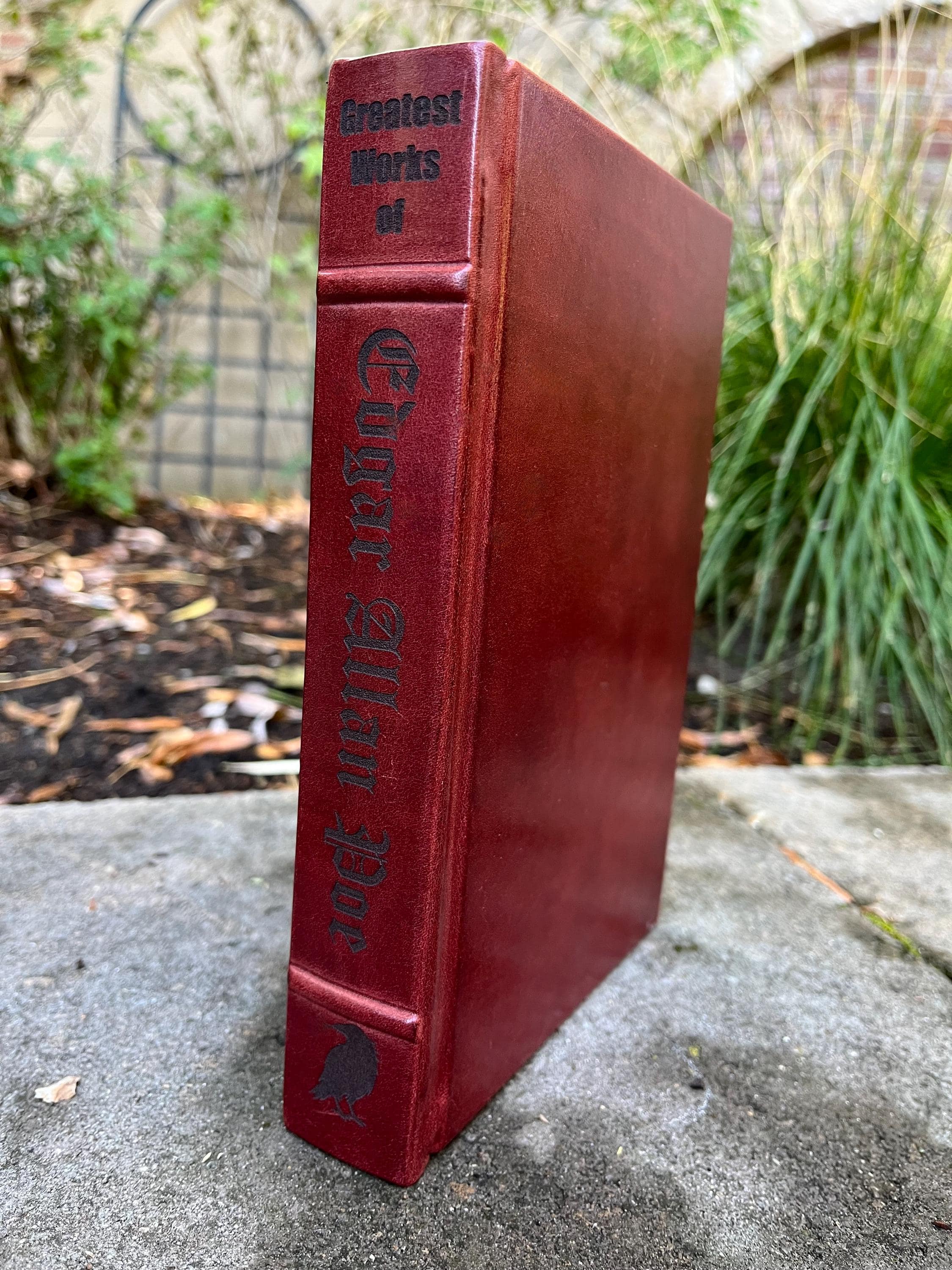 Leather-bound Set Gothic Literature Bram Stoker Dracula Mary Shelley Frankenstein Complete Works Edgar Allen Poe Grimm Brothers Fairy Tales