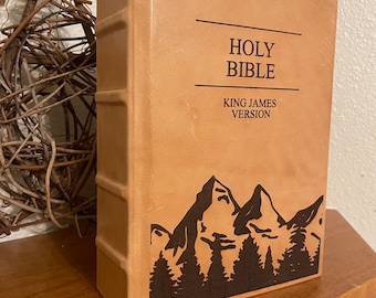 Handcrafted Leather Bound Holy Bible: Personalized Missionary Gift LDS Come Follow Me