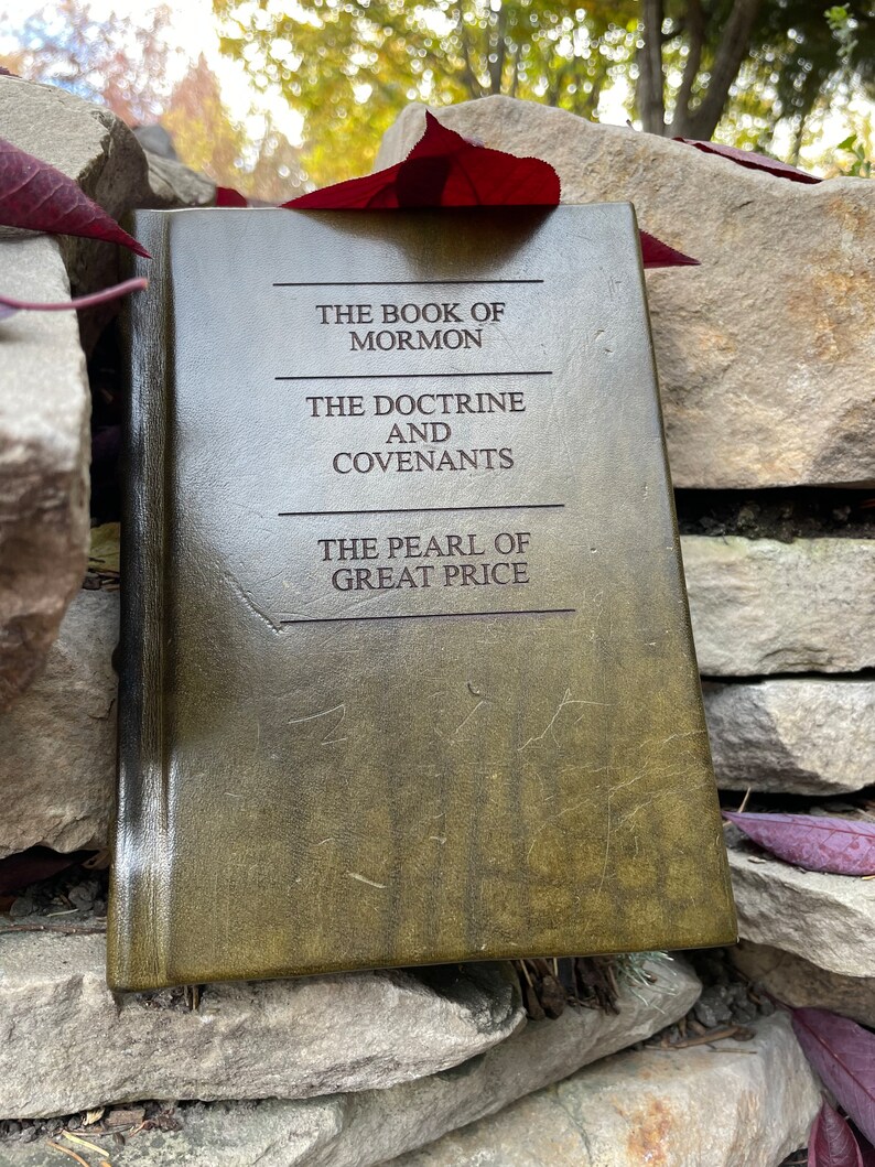 Leather Bound Triple Combinationlds Scriptures Etsy